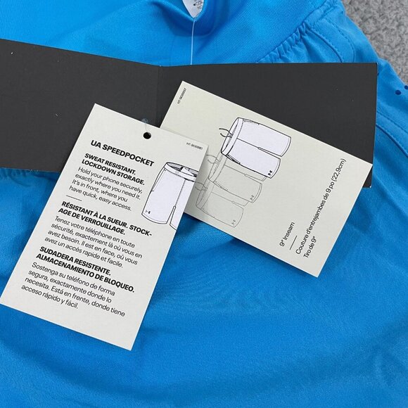 NWT Under Armour Speedpocket Shorts Men XL Blue Lined 9" Athletic Running - Picture 5 of 13